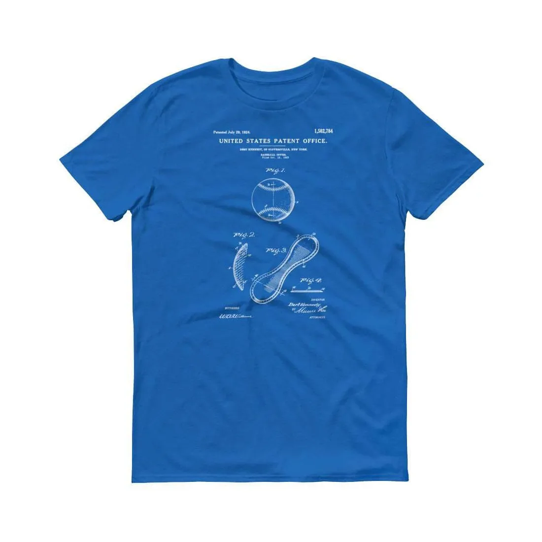 1924 Baseball Patent T-Shirt -Baseball T-Shirt, Baseball Patent, Baseball Fan Gift, Baseball, Baseball Gift, Baseball Fan Shirt