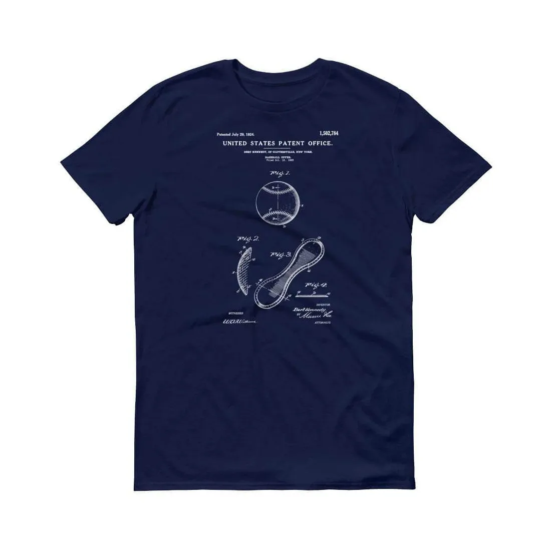1924 Baseball Patent T-Shirt -Baseball T-Shirt, Baseball Patent, Baseball Fan Gift, Baseball, Baseball Gift, Baseball Fan Shirt