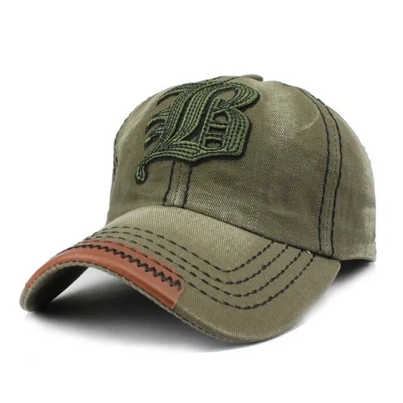 Baseball cap for men with Alphabets