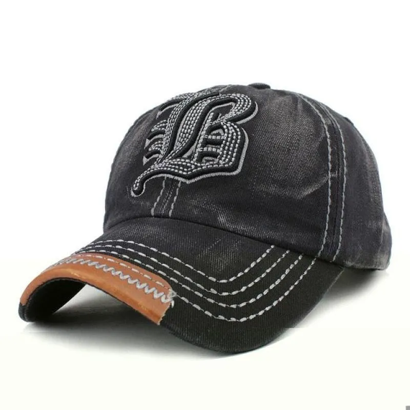 Baseball cap for men with Alphabets