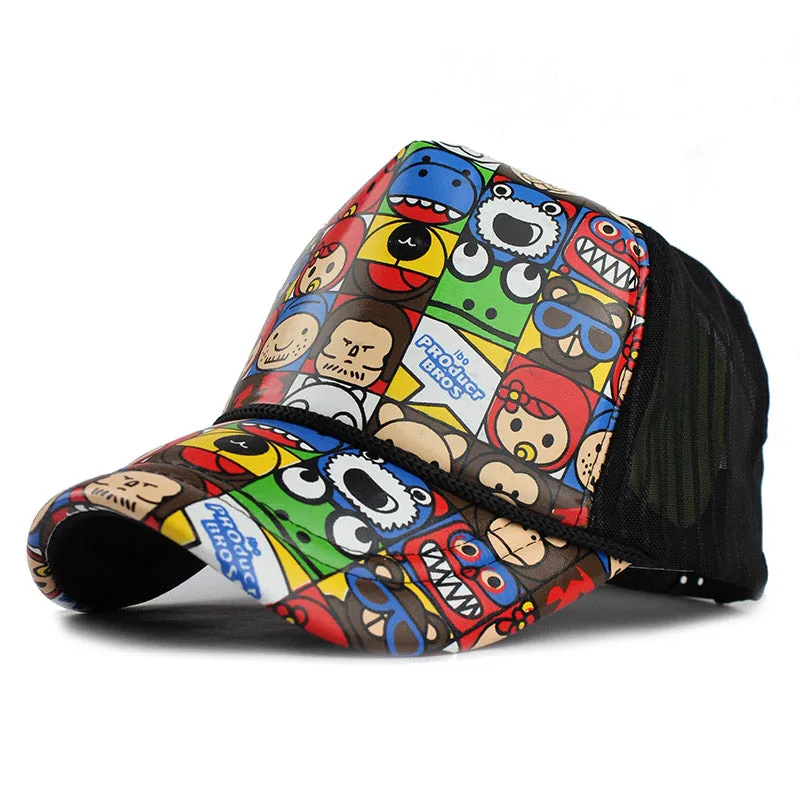 Doodle Print Baseball Cap