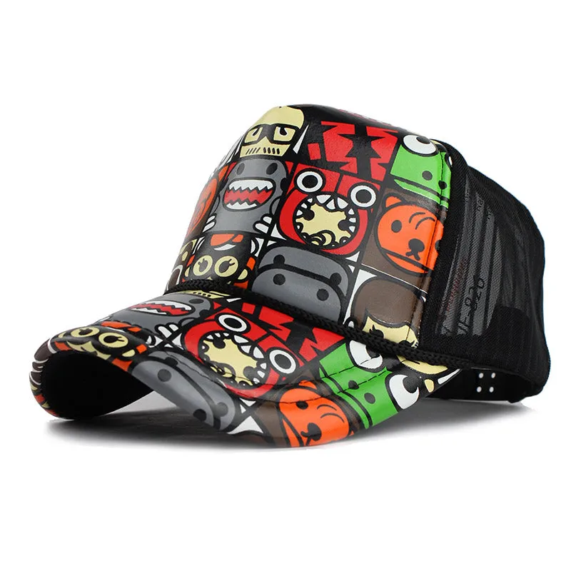 Doodle Print Baseball Cap