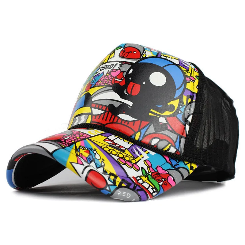 Doodle Print Baseball Cap