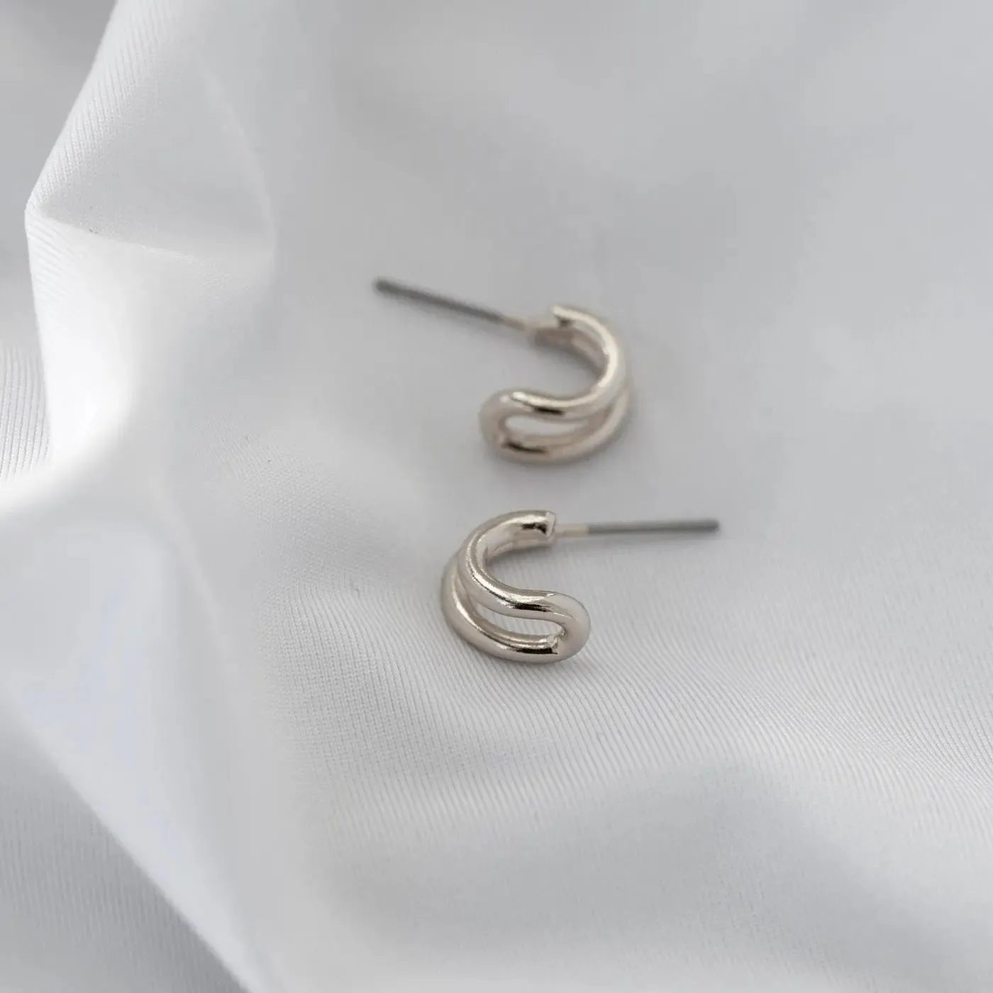 Earrings Stud Two Rings
