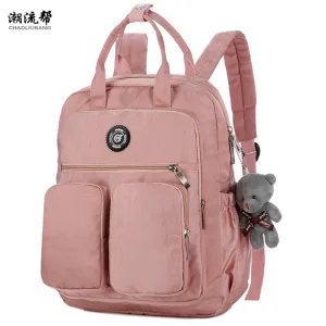 Fashion Woman Backpack Waterproof Nylon