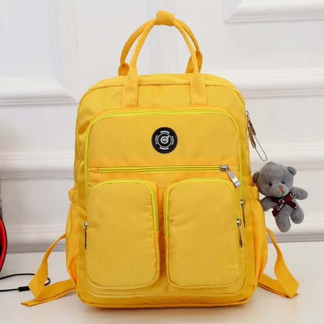 Fashion Woman Backpack Waterproof Nylon