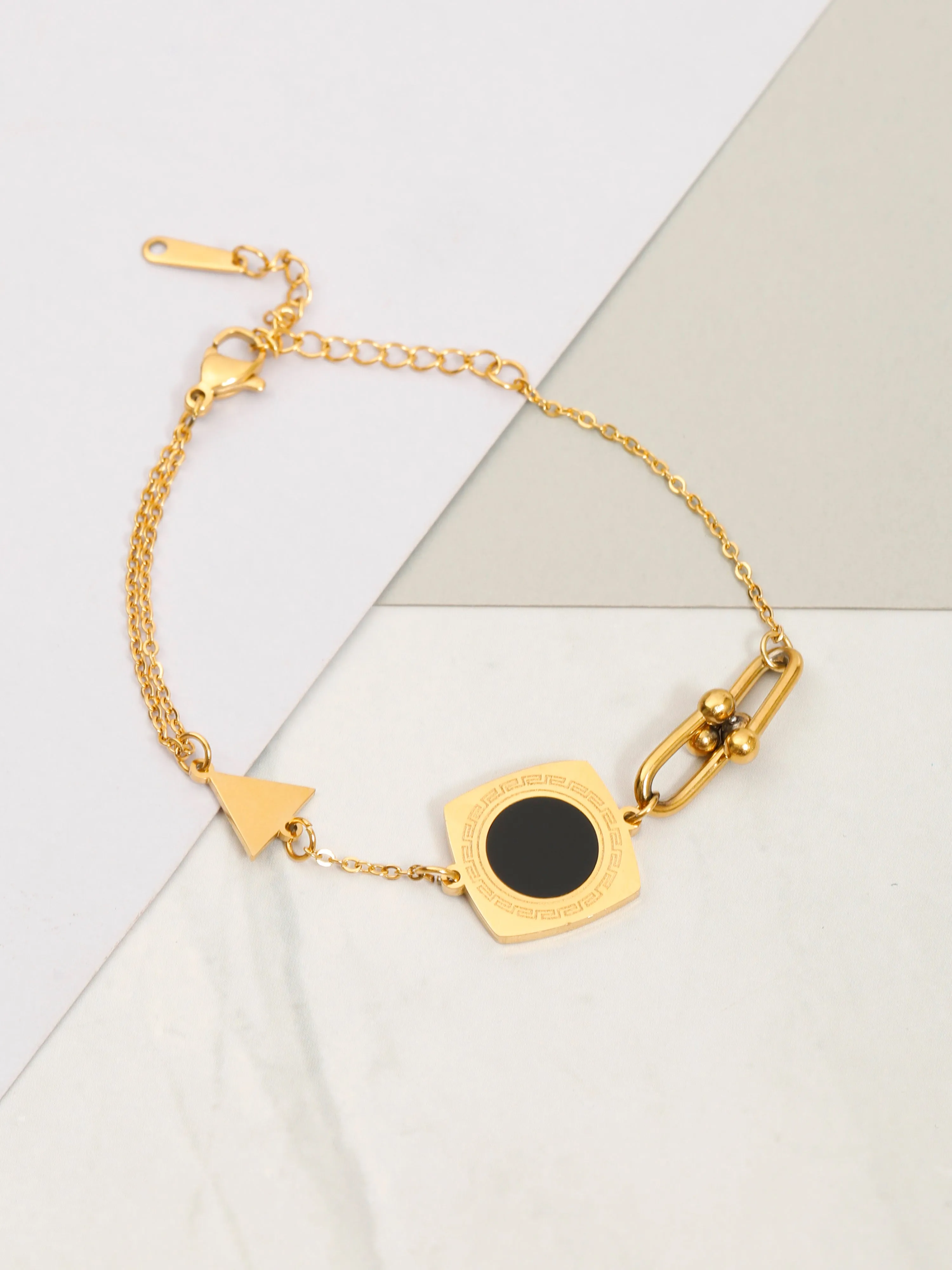 Gold Quad Charm Bracelets