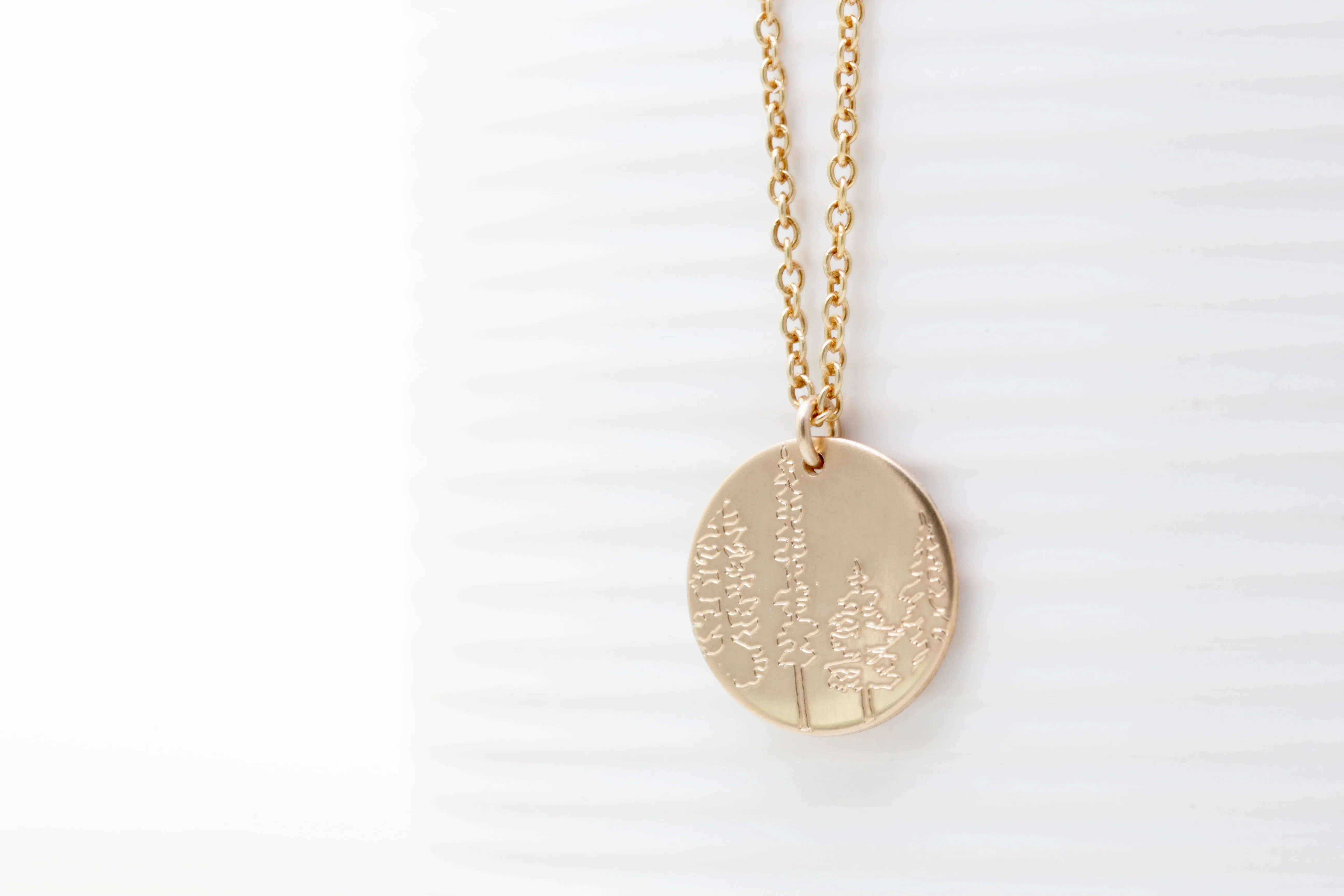 Pacific Northwest Engraved Necklaces