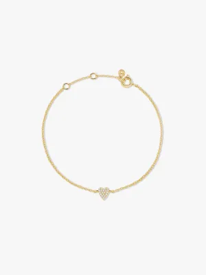 Pave Heart Bracelets