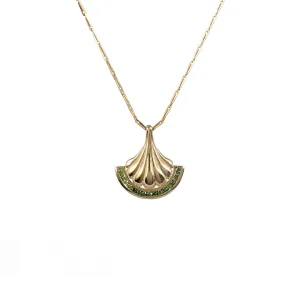 Pillar Green Diamond Necklace