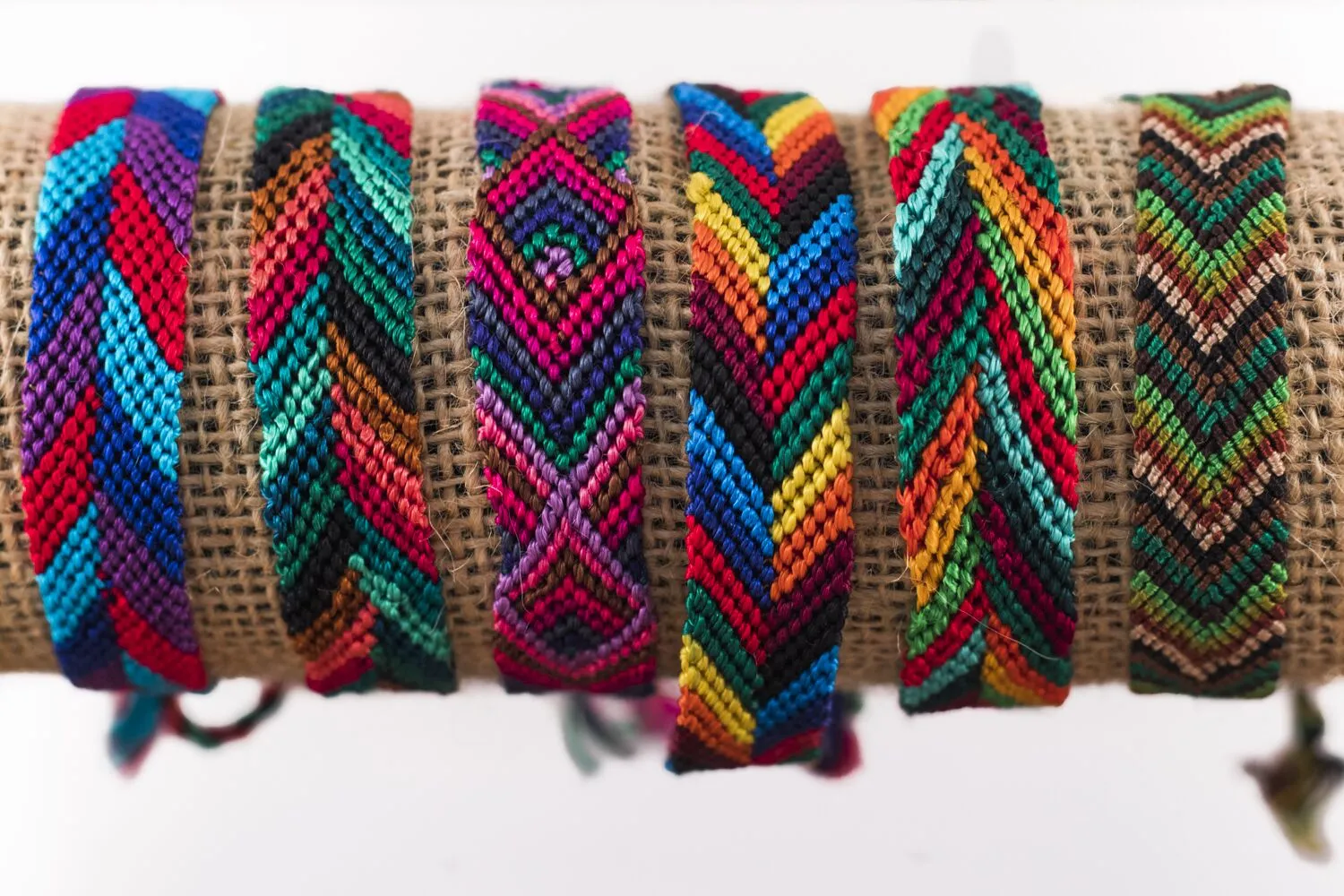 Wide Silk Friendship Bracelet