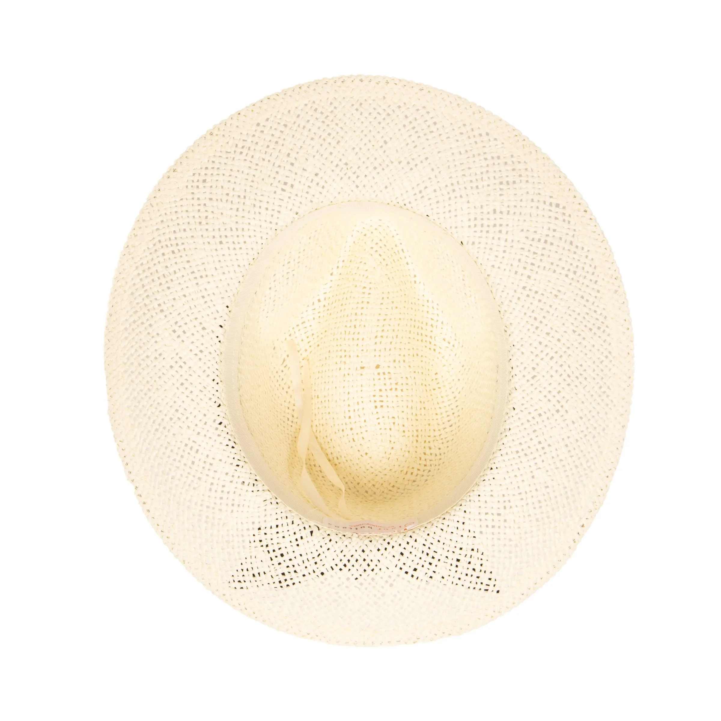 Women's Woven Paper Fedora With Back Knot Band