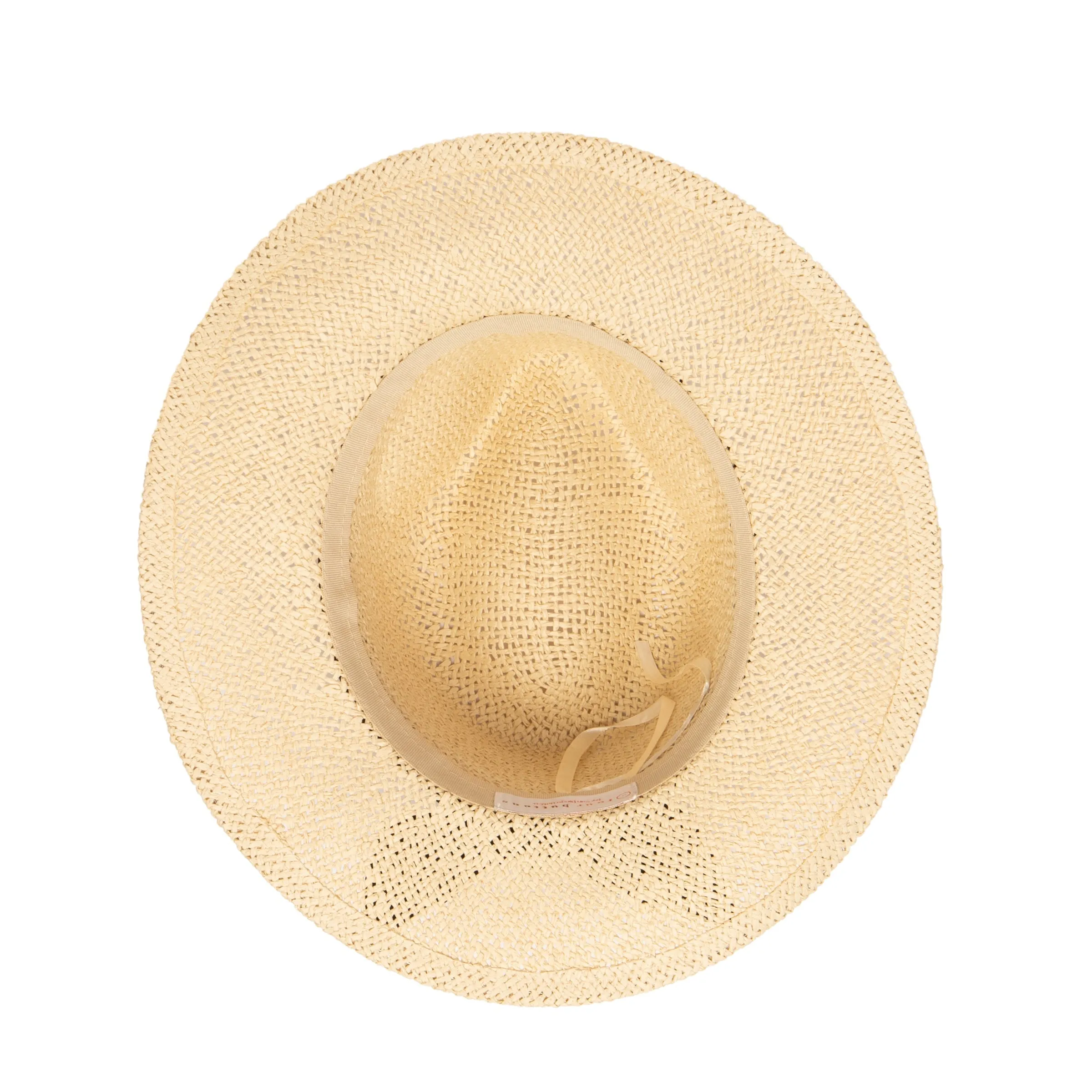Women's Woven Paper Fedora With Back Knot Band